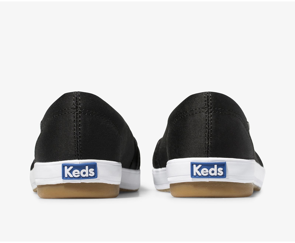 Slip On Γυναικεια - Keds Carmel - Μαυρα - LJXSA0429